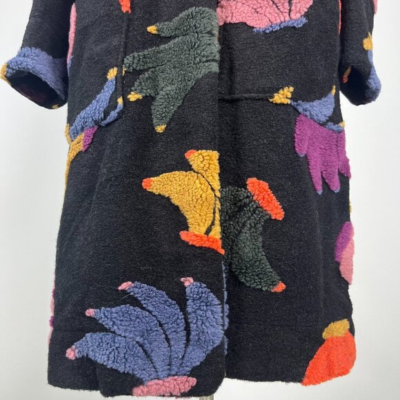 NWT Farm Rio Wool Blend Banangola Fleece Cardigan Coat Size XS - Picture 6 of 12